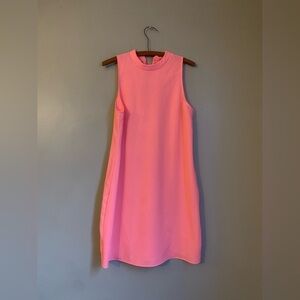 EVERLY Lace-Up  Dress peachy pink spring summer easter simple classic tie up